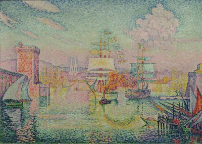 Eingang zum Hafen von Marseille, 1918 von Paul Signac